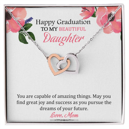 My Successful Daughter' - Limited Stock Interlocking Hearts Necklace