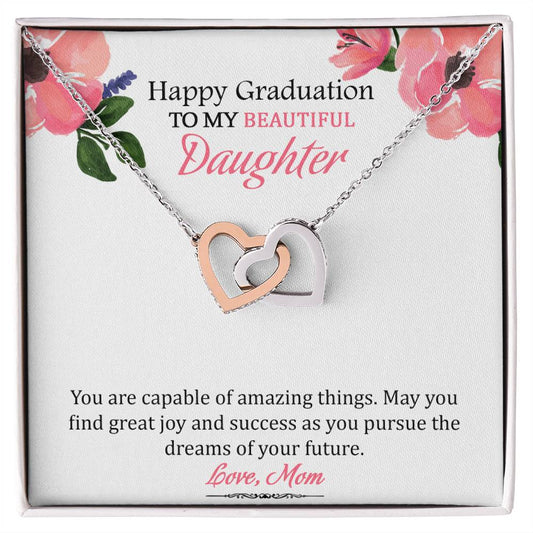 My Successful Daughter' - Limited Stock Interlocking Hearts Necklace