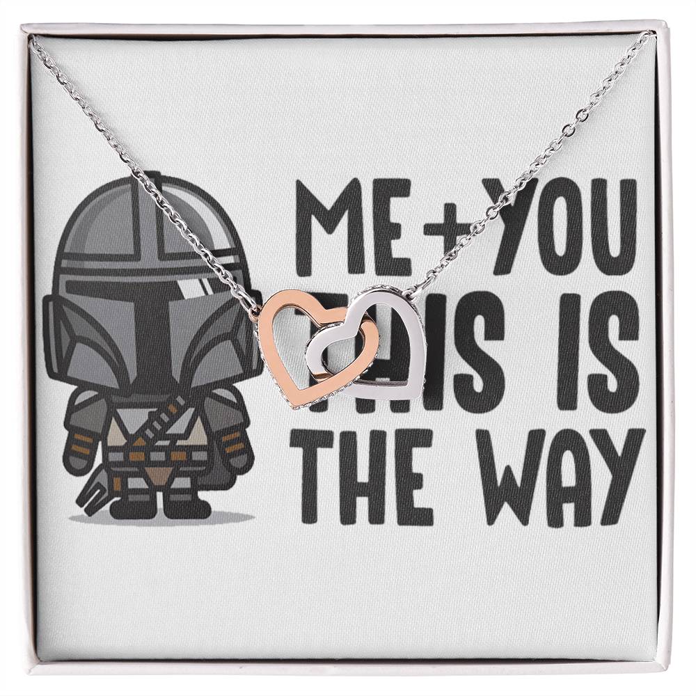 Me And You Interlocking Hearts Necklace