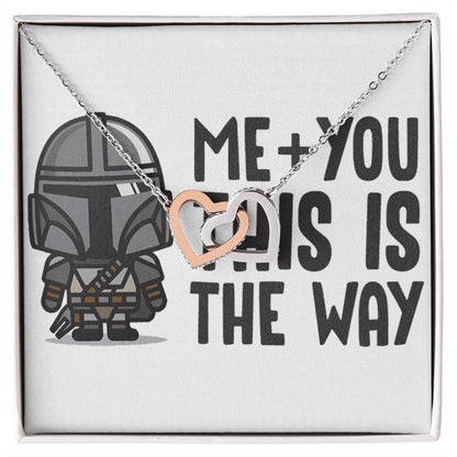 Me And You Interlocking Hearts Necklace