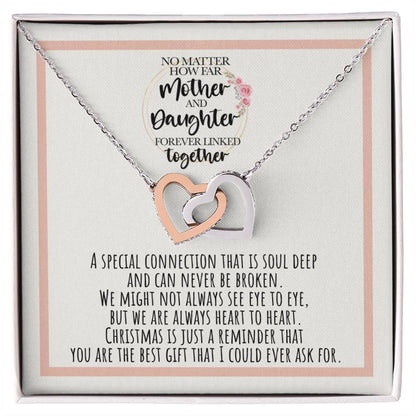 Mother And Daughter Forever Linked Together A Connection That Is Soul Deep Interlocking Hearts Necklace
