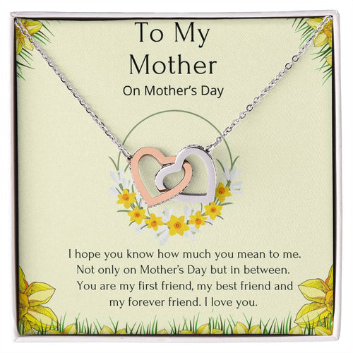 Interlocking Heart Mother’S Day Necklace. Interlocking Hearts Necklace