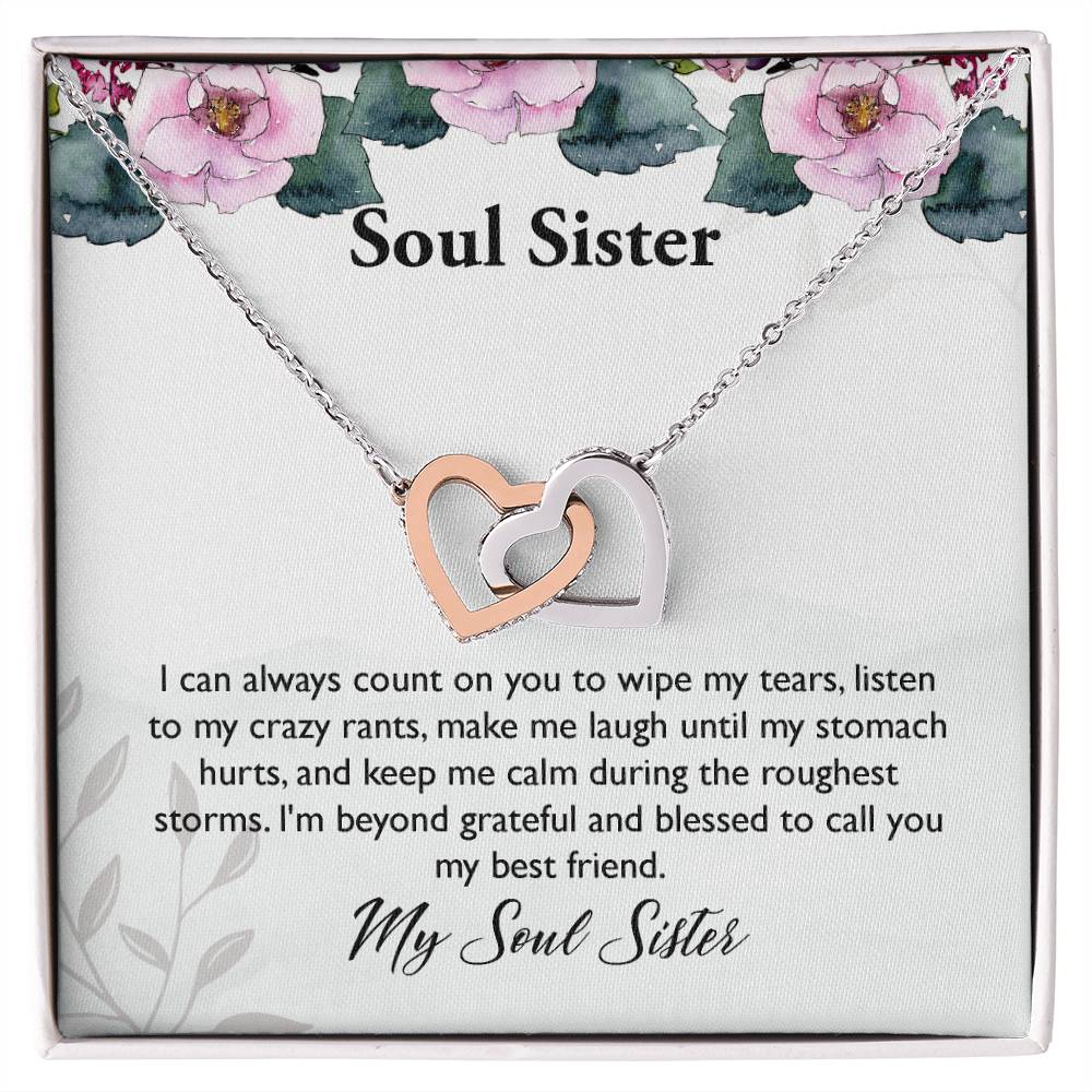 My Soul Sister Interlocking Hearts Necklace