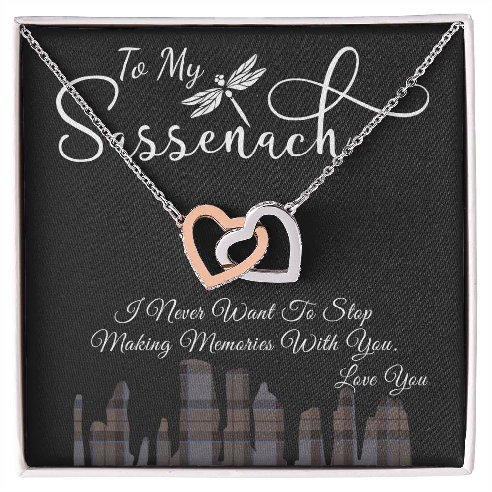 To My Sassenach - Interlocking Heart Interlocking Hearts Necklace