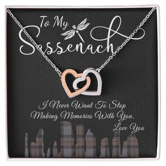 To My Sassenach - Interlocking Heart Interlocking Hearts Necklace
