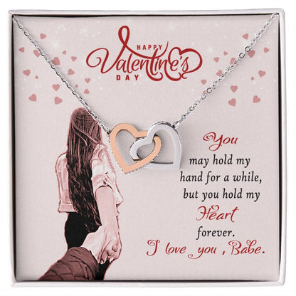 Forever Love - Valentine'S Day Necklace Interlocking Hearts Necklace