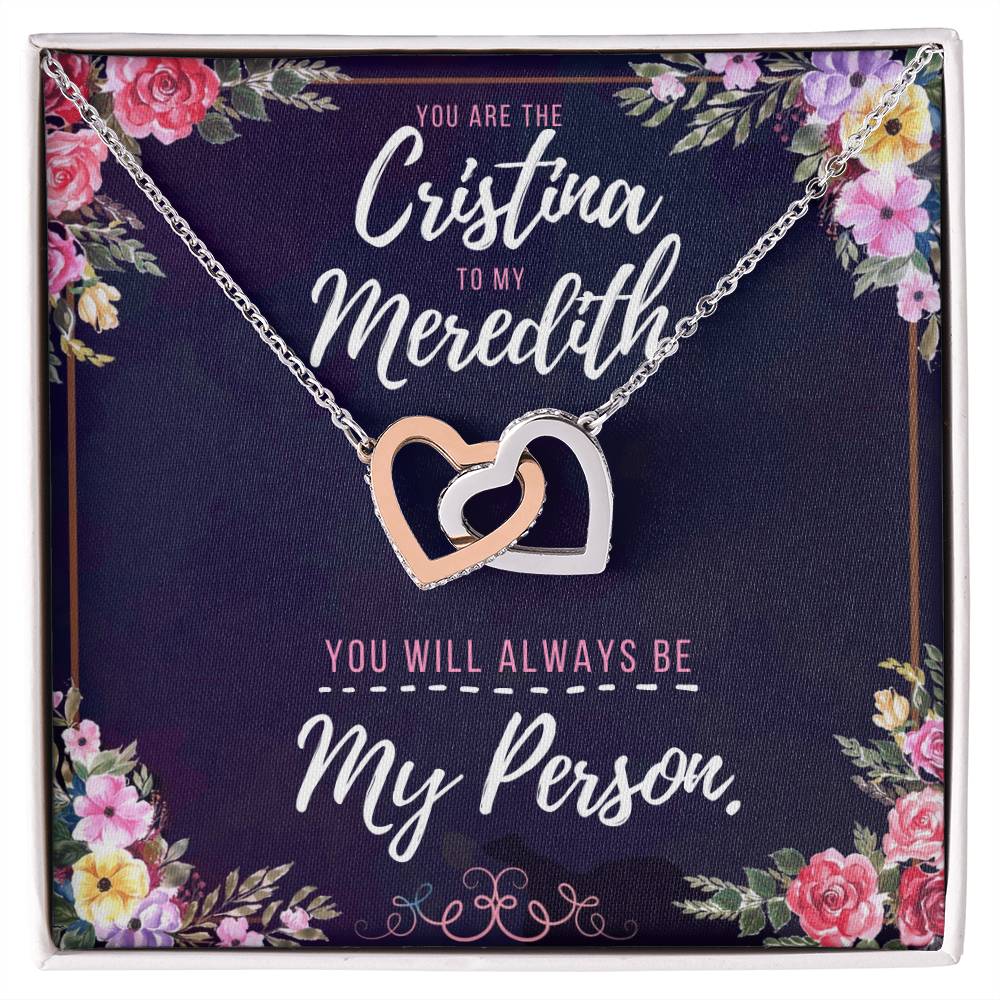 You Will Always Be My Person Necklace - Best Gift You Can Give Interlocking Hearts Necklace