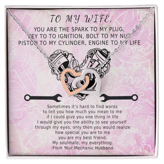 Key To Ignition Hearts Interlocking Hearts Necklace