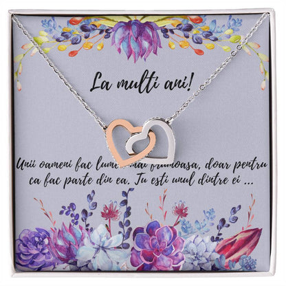 Unii Oameni Fac Lumea Mai Frumoas? Doar Pentru C? Fac Parte Din Ea! Interlocking Hearts Necklace