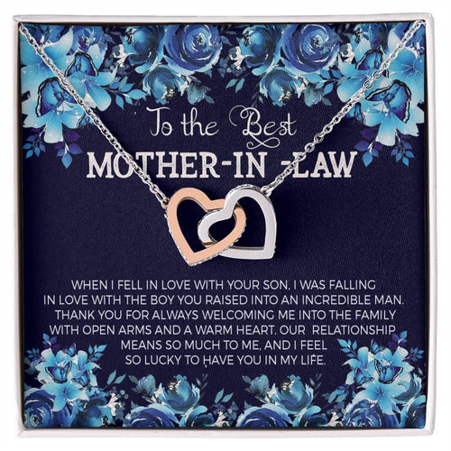 Mothers Day Gift From Daughter Son - Mother Necklace Gifts For Mom Mom Necklace Interlocking Hearts Interlocking Hearts Necklace