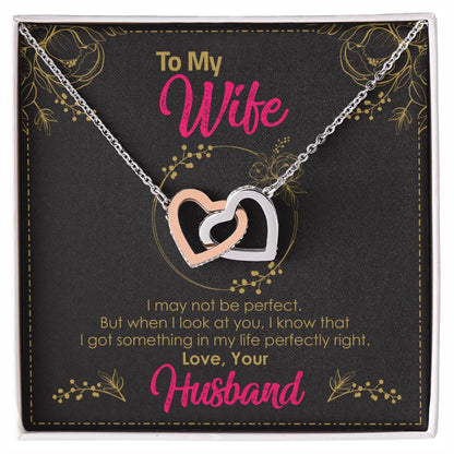 Perfectly Right Wife! Exclusive Necklace! Interlocking Hearts Necklace