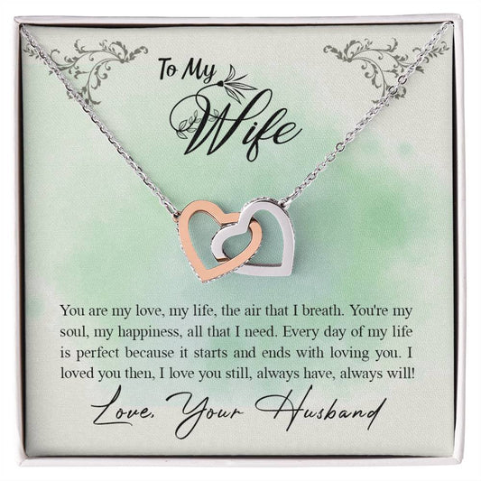 Interlocked Heart Neckless - For Wife Interlocking Hearts Necklace
