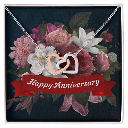 Happy Anniversary - Interlocking Hearts Necklace