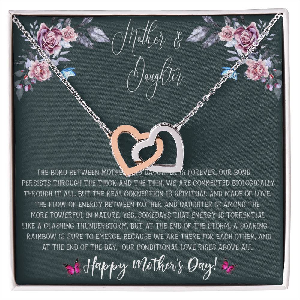 Mother'S Day Gift From Daughter - Mother Daughter Necklace Gifts For Mom Mom Necklace Interlocking Hearts Necklace