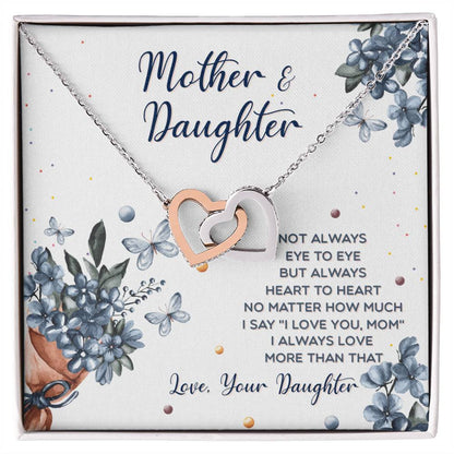 Interlocking Hearts Mother And Daughter Not Always Eye To Eye Interlocking Hearts Necklace