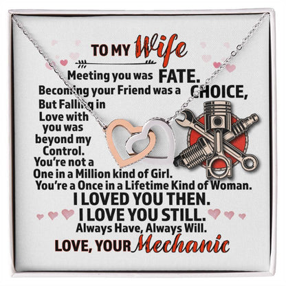 Mechanic'S Wife - Interlocking Heart Necklace Interlocking Hearts Necklace