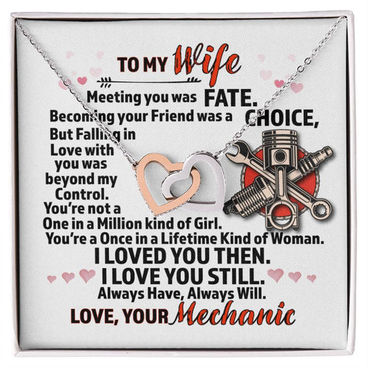 Mechanic'S Wife - Interlocking Heart Necklace Interlocking Hearts Necklace
