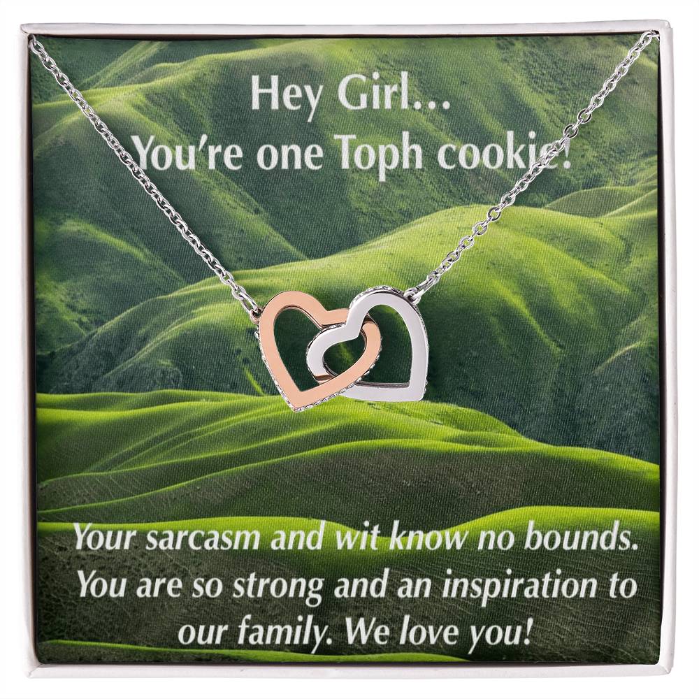 You'Re One Toph Cookie! Atla Fan Jewelry- By Geekchic Interlocking Hearts Necklace