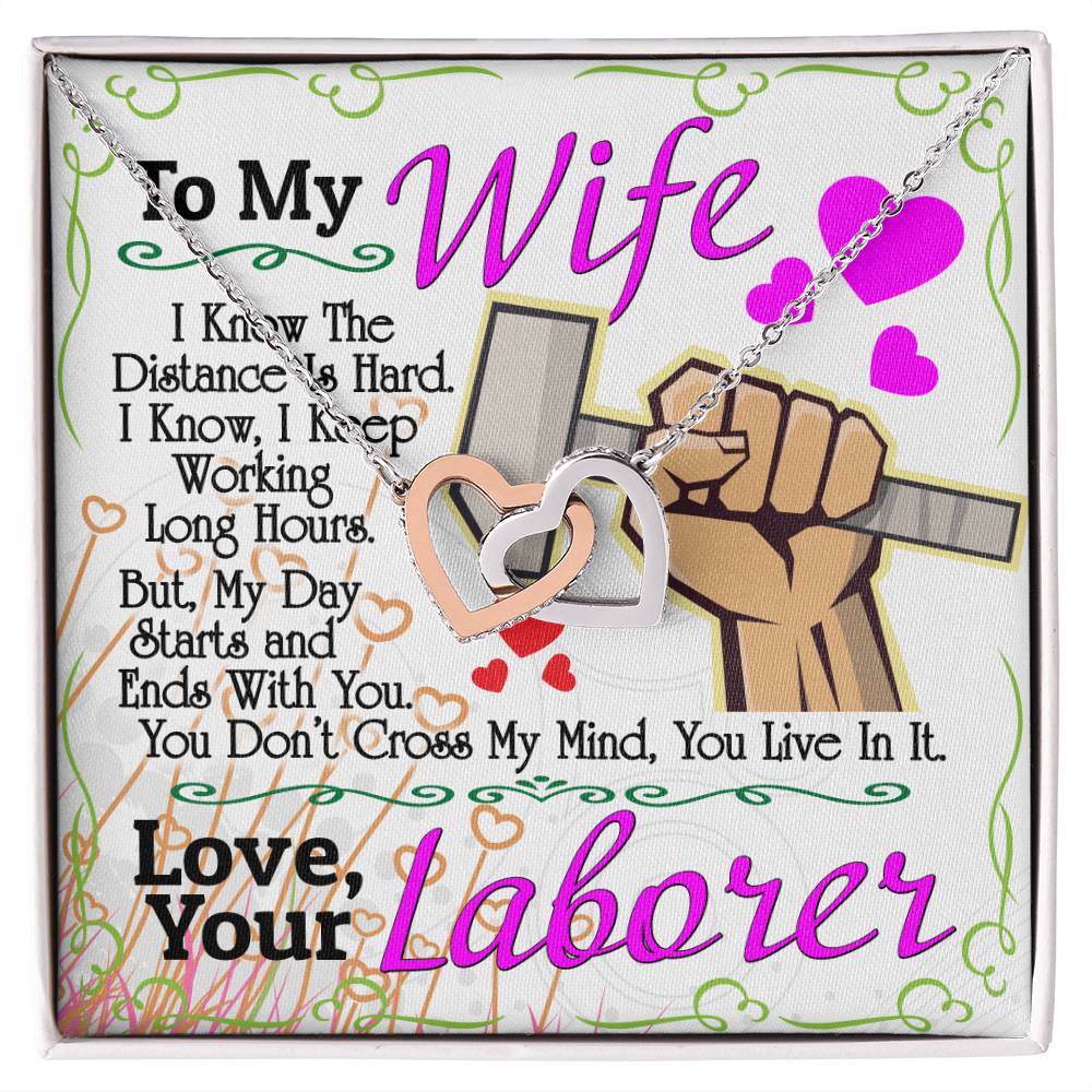 Laborer'S Wife - Interlocking Heart Necklace Interlocking Hearts Necklace