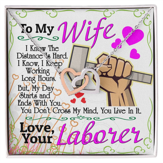 Laborer'S Wife - Interlocking Heart Necklace Interlocking Hearts Necklace