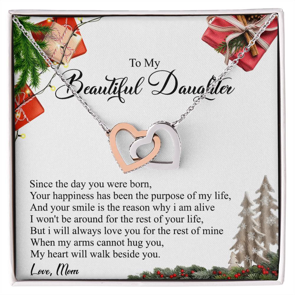 Your Happiness Has Been The Purpose Of My Life - Interlocking Heart Necklace Interlocking Hearts Necklace