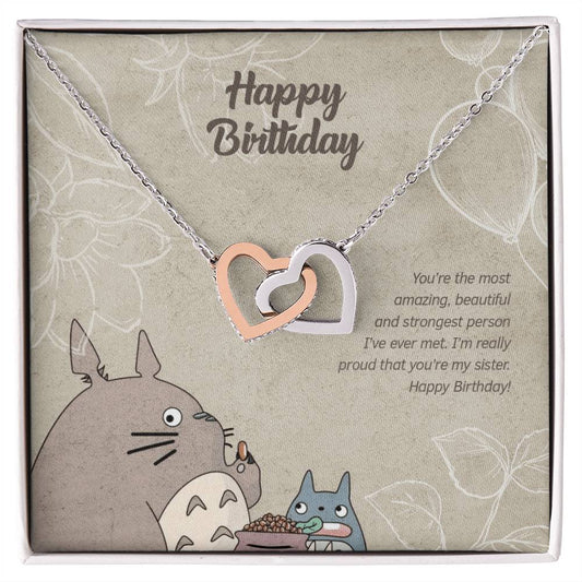 Sister'S Love - Interlocking Hearts Necklace
