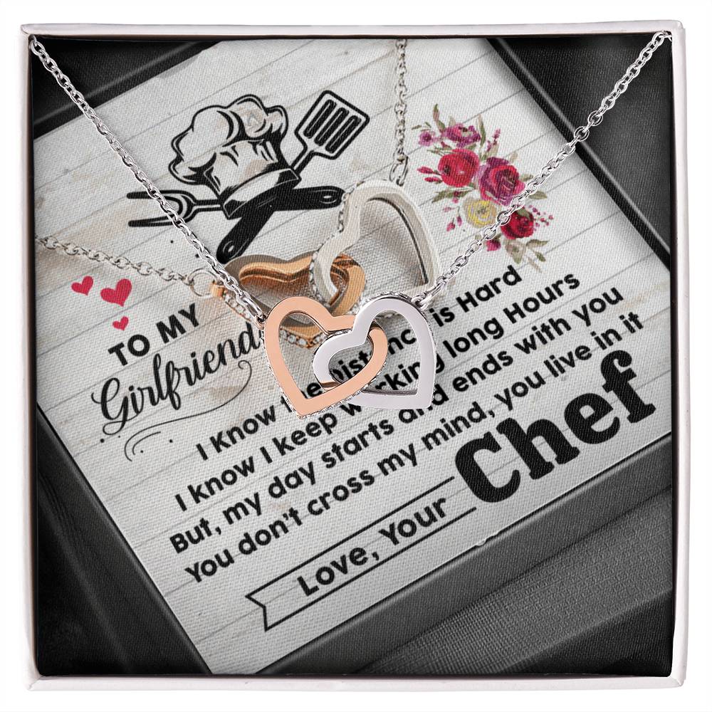 Chef'S Girlfriend-Interlocking Heart Necklace Interlocking Hearts Necklace