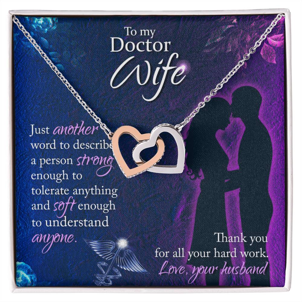 Interlocking Hearts Necklace Nurse Graduation Gift Nurse Gift Nurse Necklace Future Nurse Gift Gift For Nurse