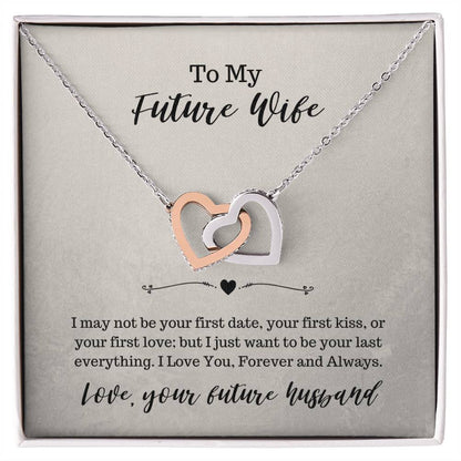 To My Future Wife Necklace Interlocking Hearts Necklace