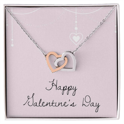 Happy Valentine'S Day - Necklace Interlocking Hearts Necklace