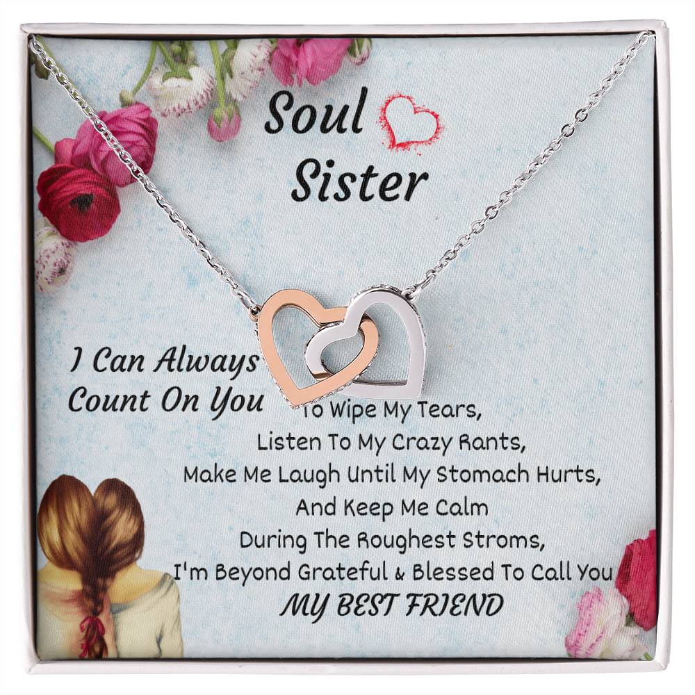 Soul Sister Interlocking Heart Necklace Interlocking Hearts Necklace