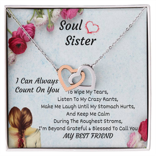 Soul Sister Interlocking Heart Necklace Interlocking Hearts Necklace