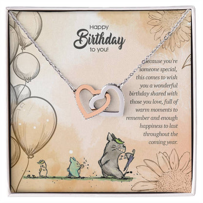 Warm Love - Interlocking Hearts Necklace