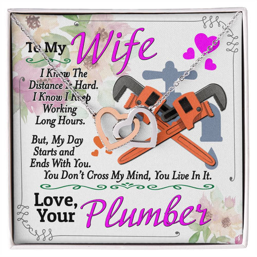 Plumber'S Wife - Interlocking Heart Necklace Interlocking Hearts Necklace