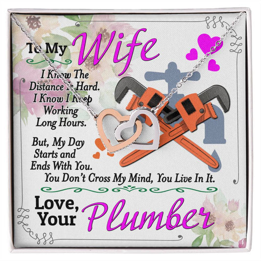 Plumber'S Wife - Interlocking Heart Necklace Interlocking Hearts Necklace