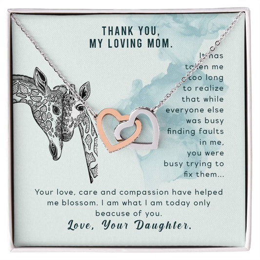 Mothers Day Gift From Daughter Son - Mother Necklace Gifts For Mom Mom Necklace Interlocking Hearts Interlocking Hearts Necklace