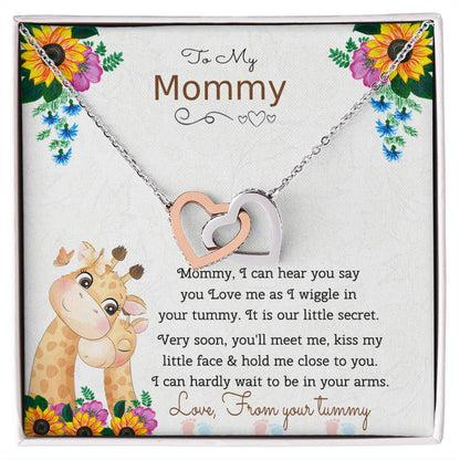 Love From Tummy Interlocking Hearts Necklace