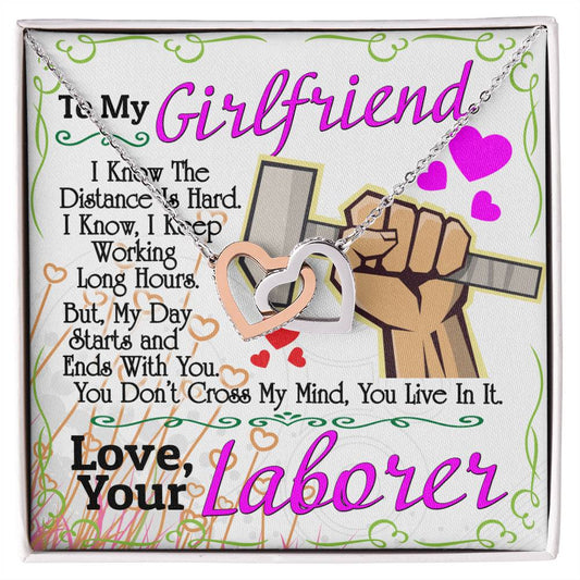 Laborer'S Girlfriend - Interlocking Heart Necklace Interlocking Hearts Necklace