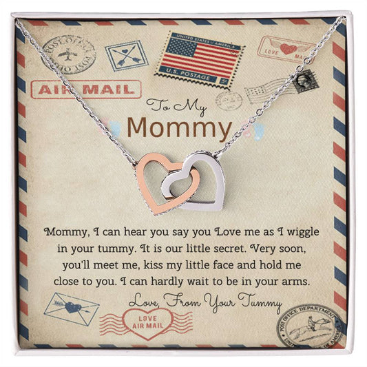 Love From Tummy Interlocking Hearts Necklace