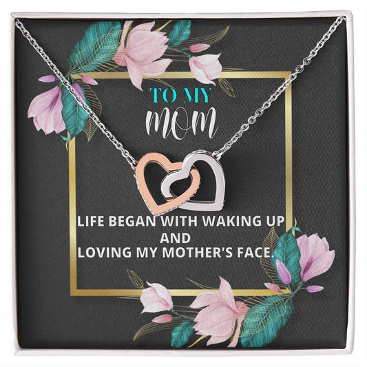 Mothers Day Gift From Daughter Son - Mother Necklace Gifts For Mom Mom Necklace Interlocking Hearts Interlocking Hearts Necklace