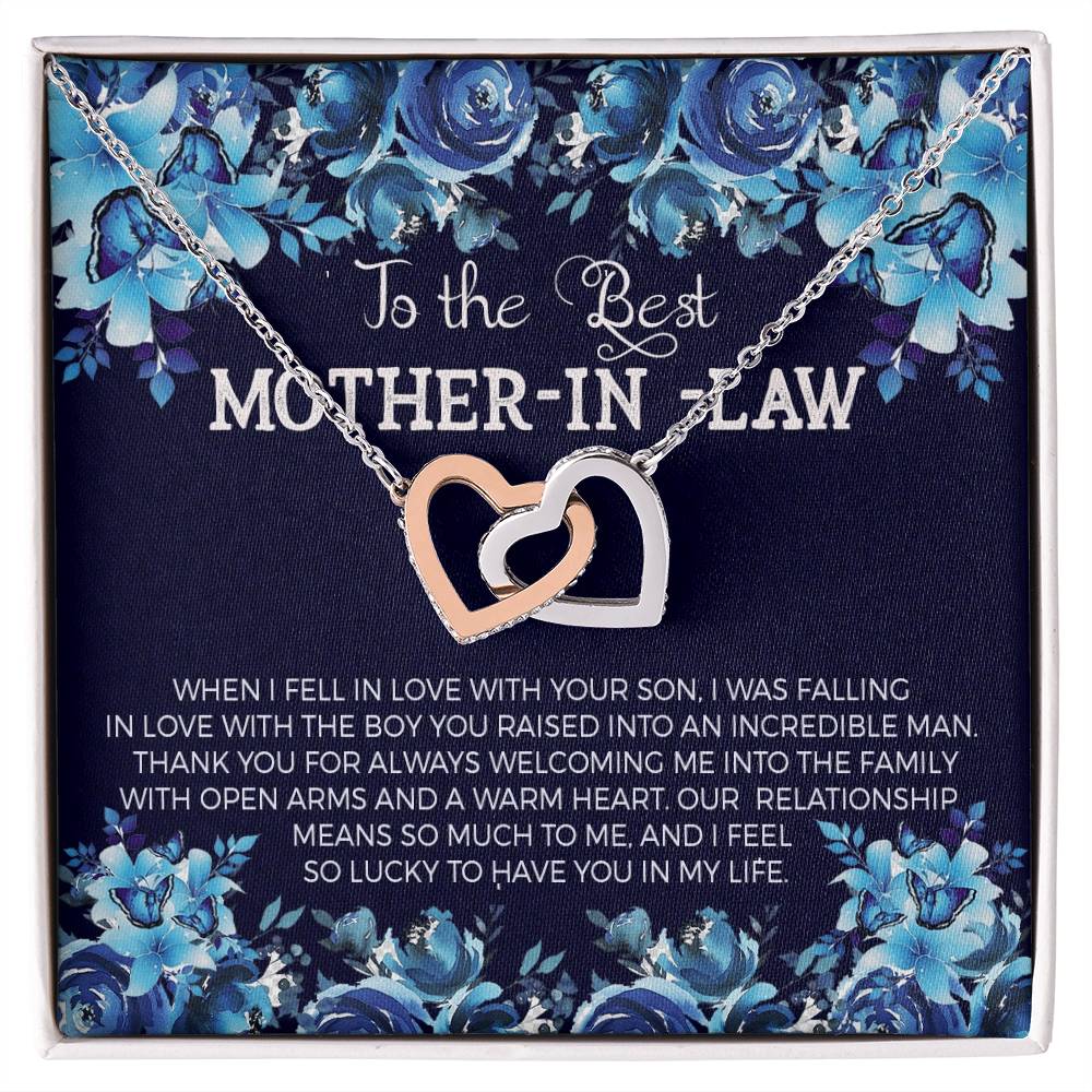 Mother In Law - Hearts Necklace Interlocking Hearts Necklace