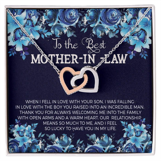Mother In Law - Hearts Necklace Interlocking Hearts Necklace
