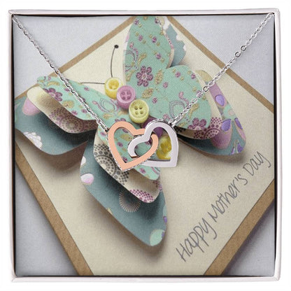 To My Mother My Everything Interlocking Hearts Necklace