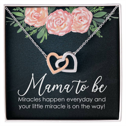 New Mom - Miracle Interlocking Hearts Necklace