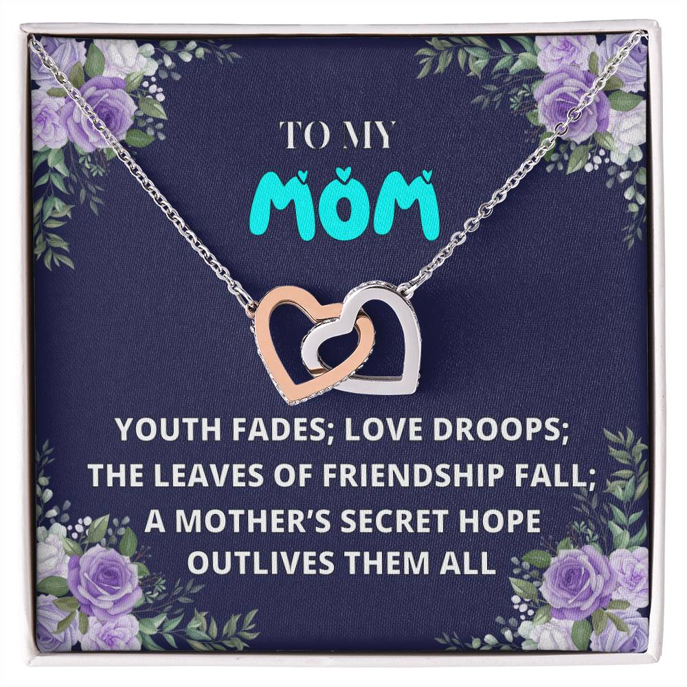 Mothers Day Gift From Daughter Son - Mother Necklace Gifts For Mom Mom Necklace Interlocking Hearts Interlocking Hearts Necklace