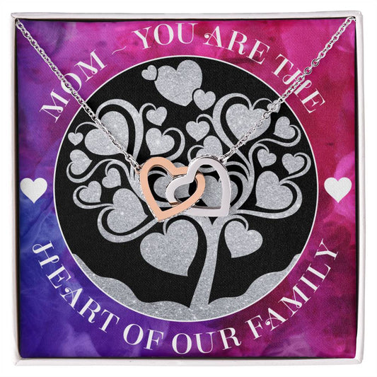Heart Mom Interlocking Hearts Necklace