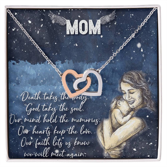 Mothers Day Gift From Daughter Son - Mother Necklace Gifts For Mom Mom Necklace Interlocking Hearts Interlocking Hearts Necklace