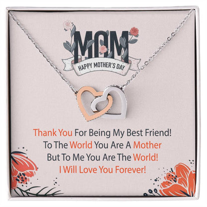The Perfect Mother'S Day Gift. Interlocking Hearts Necklace
