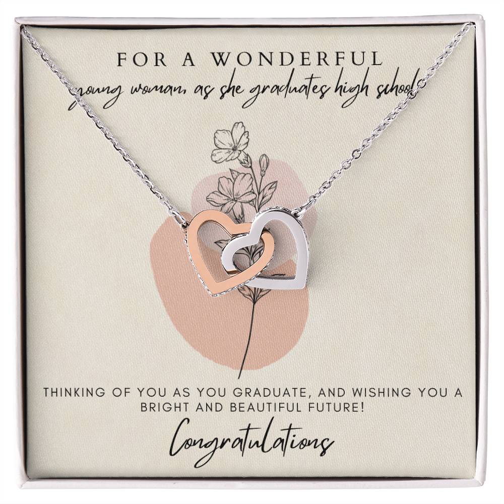 High School Graduation Interlocking Hearts Interlocking Hearts Necklace