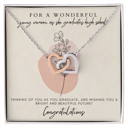 High School Graduation Interlocking Hearts Interlocking Hearts Necklace